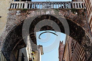 Arch Between Piazza Erbe and Signori in Verona