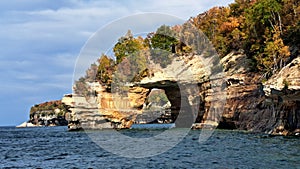 Arch at Pictured Rocks National Lakeshore in Northern Michigan