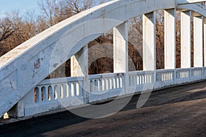 Arch of Rainbow Bridge on Route 66 near Chetopa, Kansas,