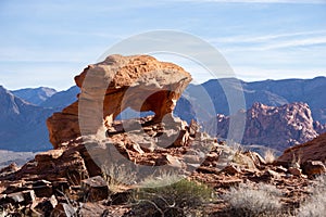 Arch Rock Formation in the Valley of Fire