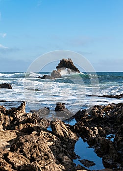 Arch rock little Corona beach Newport Beach California