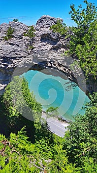 Arch rock at Mackinac Island