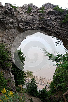 Arch rock of Mackinac Island