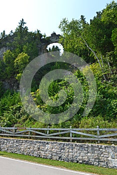 Arch Rock at Mackinac Island, Michigan, USA