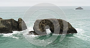 Arch Rock Pacific Ocean Oregon Coast United States