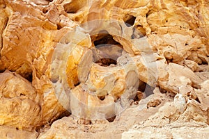 Arch in the rock. Timna park, Israel