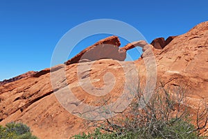 Arch Rock at Valley of Fire State Park, Nevada