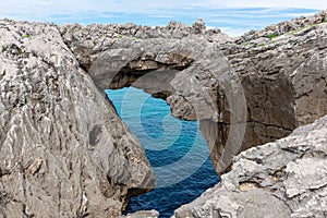 Arch of Salto del Caballo, Asturias, Spain photo