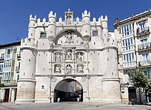 Arch Santa Maria gateway to the city of Burgos Spain