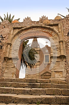 Arch in Savoca in Sicily used by Frances Ford Coppola for scenes in the film the Godfather