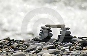 Arch from sea stones