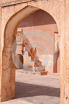 Arch and Stairway, Amber Fort, Jaipur, India