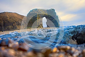 Arch of Steller. Massive stone arch