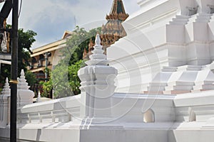 Arch of stupa in Arun Temple. The arch of the entrance to the pagoda in Wat Arun