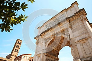 The Arch of Titus, Rome. Italy