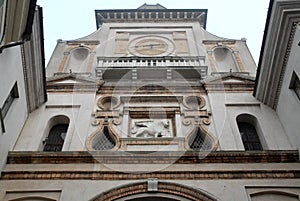 Arch Torrazzo in the historic center of Crema in the province of Cremona in Lombardy (Italy)