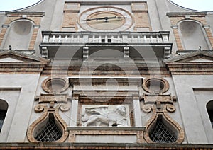 Arch Torrazzo in the historic center of Crema in the province of Cremona in Lombardy (Italy)