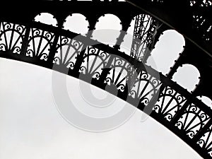 Arch of the Tour Eiffel as a trine photo