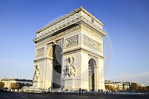 Arch of Triumph. Day time. Paric, France