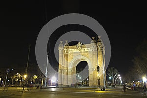 Arch of Triumph by night