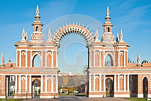 The arch in Tsaritsyno, Moscow