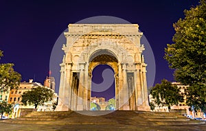 The Arch of the Victory in Genoa