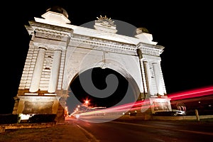 Arch of Victory at night, Ballarat