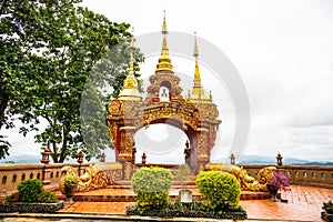 Arch for view point at Chiang Saen city