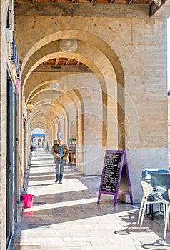 Arch walk way in Marseille, France