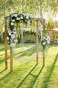 Arch for the wedding ceremony