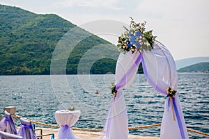 Arch for the wedding ceremony