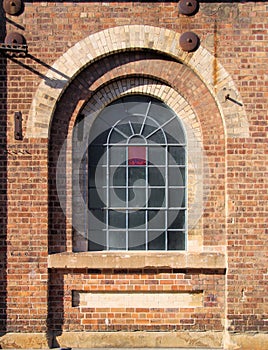 Arch Window at Disused Railway Workshops Sydney