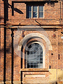 Arch Window at Disused Railway Workshops Sydney