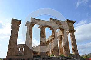 Archaeological area of Selinunte in Sicily photo