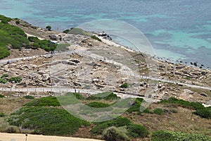 The archaeological area of Tharros in Sardinia Italy photo