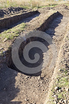 Archaeological digging site on Lacul Morii