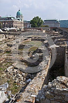 Archaeological excavation on the castle hill