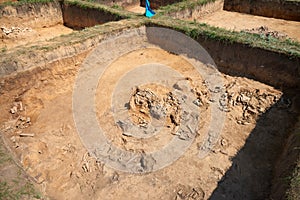 Archaeological excavations.