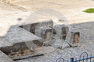 Archaeological excavations of the crusader fortress located on the site of the tomb of the prophet Samuel on Mount Joy near