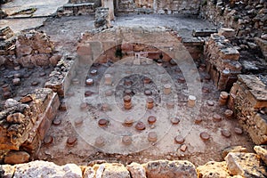 Archaeological excavations in Kato Paphos Park, Cy