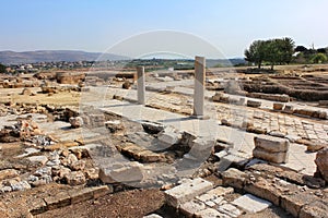 Archaeological excavations, national park Zippori, Galilee, Israel