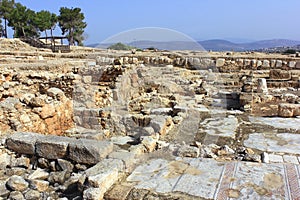 Archaeological excavations, national park Zippori, Galilee, Israel photo