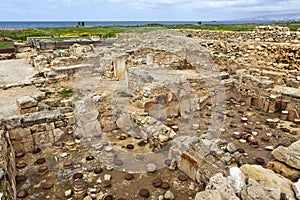 The Archaeological Helenistic and Roman site at Kato Paphos in Cyprus.