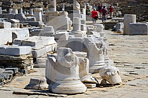 Archaeological Museum of Delos in the Cyclades island