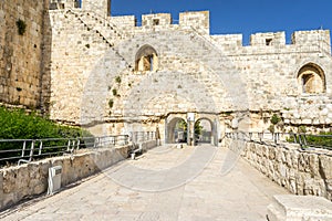 The Archaeological park Davidson Center in Jerusalem, Israel