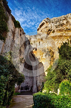 Archaeological Park of Neapolis, Sicily, cavern of Dionysius photo