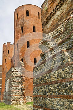Archaeological Park with Palatine towers,Turin