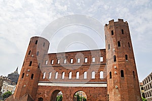 Archaeological Park with Palatine towers,Turin