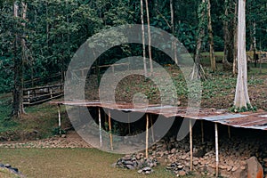 Archaeological Park Takalik Abaj in Retalhuleu, Maya and Olmeca, Guatemala - feb 2023