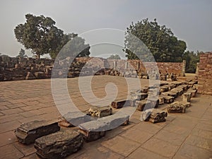 The archaeological remains of the Buddhist Monuments at Sanchi, Bhopal, Madhya Pradesh, India